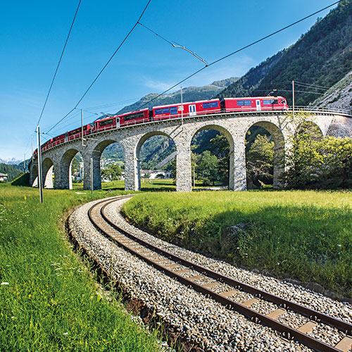 Suiza tren bernina express